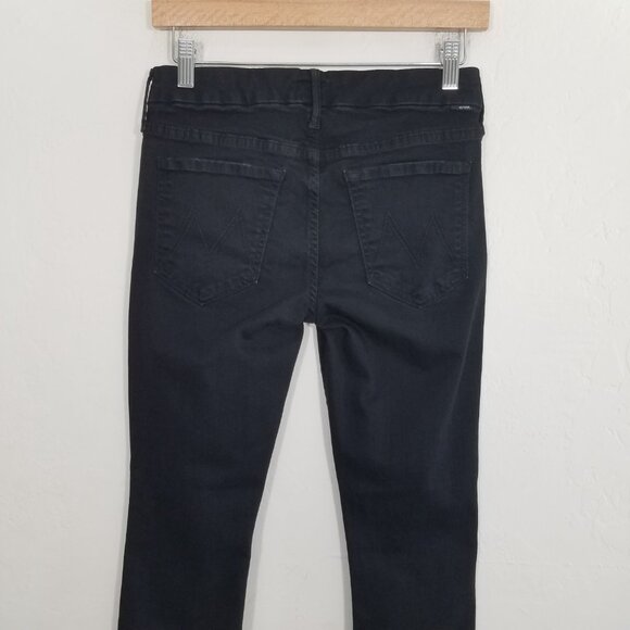 MOTHER Looker Petite Stretch Jeans Black Size 26 - Picture 5 of 10